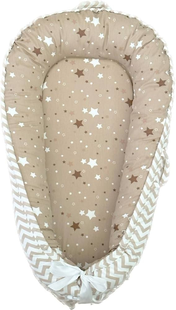 Aila+Aiden Baby Nest, Baby Lounger, Organic Cotton Lounger for Baby, Reversible Breathable Adjust... | Amazon (US)