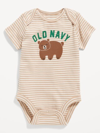 Unisex Short-Sleeve Logo-Graphic Bodysuit for Baby | Old Navy (US)