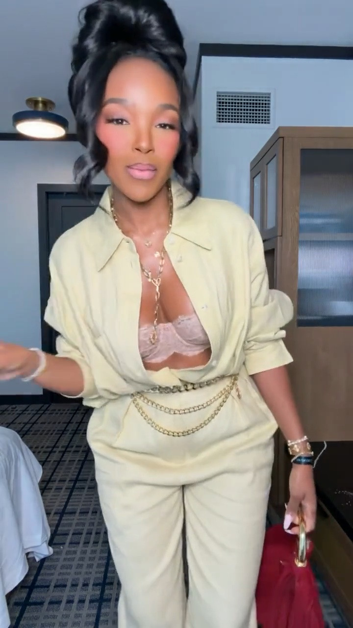 Scroll to shop! ✨ Monochrome neutrals, but make them anything but basic. 🤎 The tonal button-down + high-waisted trousers paired with layered gold chains creates such an elevated, luxe look—perfect for dinner, cocktails, vacation or a night out.

monochrome neutral outfit, neutral outfit women, beige outfit women, button down shirt outfit, high waisted trouser outfit, tailored pants outfit women, gold chain belt outfit, elevated neutral style, luxe outfit inspiration, classy night out outfit, dinner outfit women, vacation dinner outfit, chic going out outfit, petite outfit inspiration, transitional fall outfit, kirasfashionfinds

Wearing: Size Small/4 | 5’4” | 140 lbs | 34D-27-40

Download the FREE LTK app & follow @kirasfashionfinds

#LTKPetite #LTKSeasonal #LTKOver40

#LTKstorytime

Comment SHOP below to receive a DM with the link to this post on my LTK ⬇ https://liketk.it/6mEhd

https://liketk.it/6mEhd