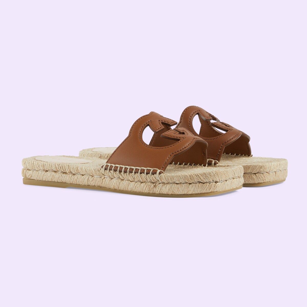 Women's Interlocking G cut out slide sandals | Gucci (US)