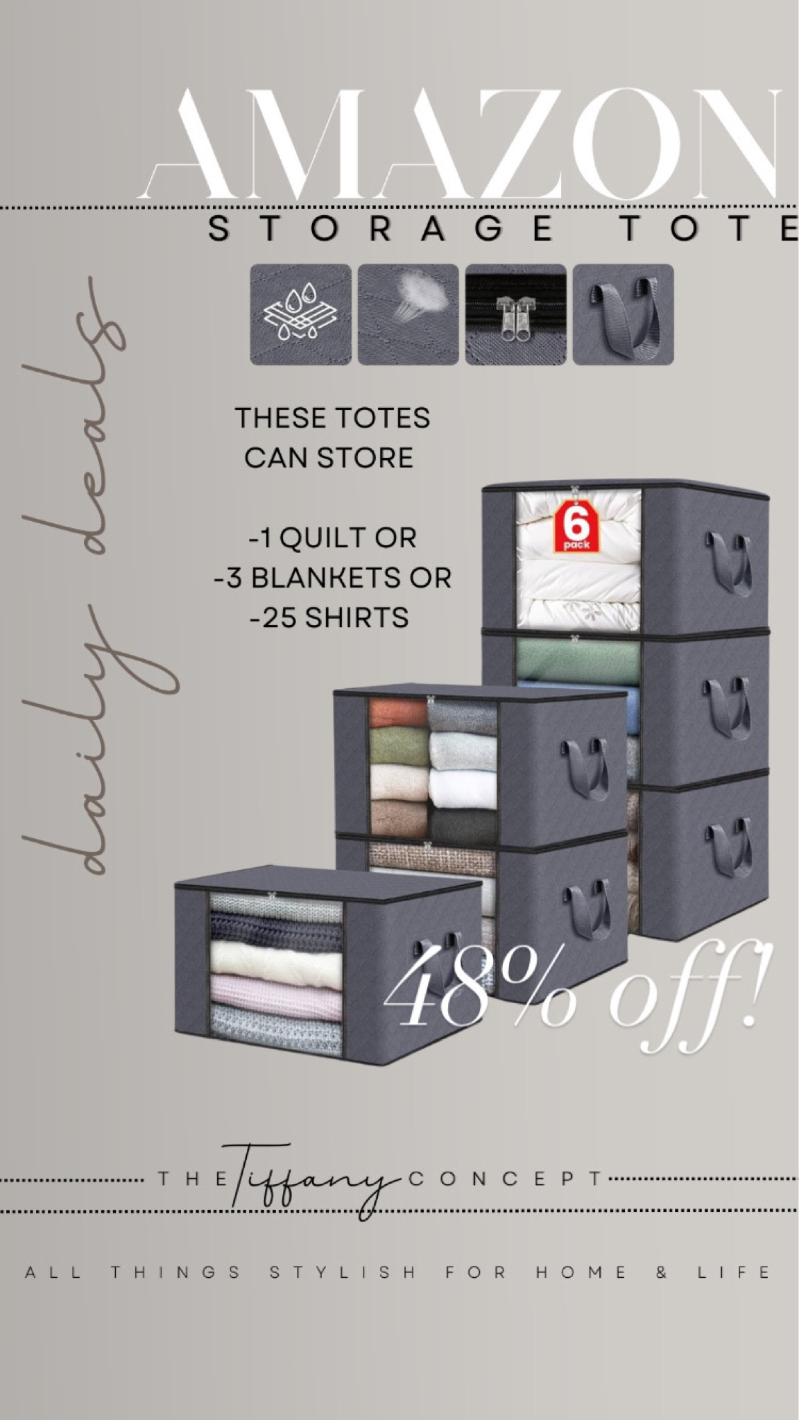 Now that summer has come to an end we need to start getting our house organized and ready for winter. These totes are so amazing to help organize your home. They are on an amazing sale now! 

#LTKHome #LTKFindsUnder50 #LTKSaleAlert