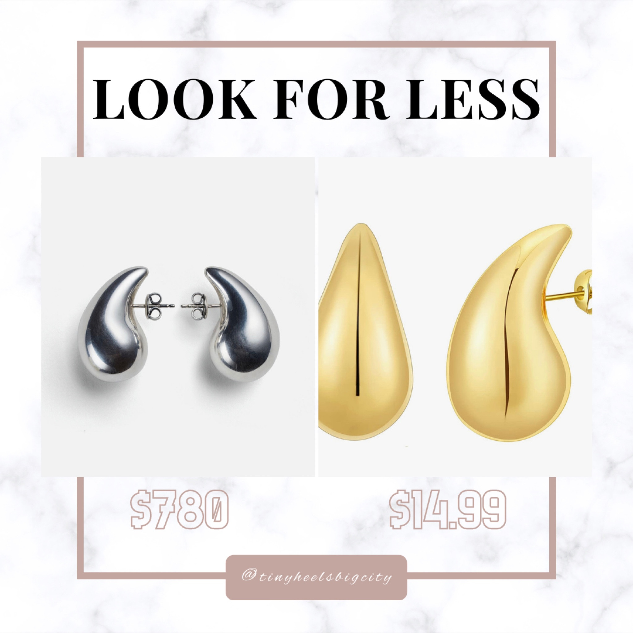 Sharing a fun look for less — Bottega Veneta look alike earrings 🤩

The original are $780 and that’s the smaller size… the bigger ones can go for over $1K! 

You can find identical ones for a fraction of the price on Amazon 🎊 

#amazon #amazonfinds #bottegaveneta #lookforless #accessories #earrings

#LTKFind #LTKunder50 #LTKstyletip