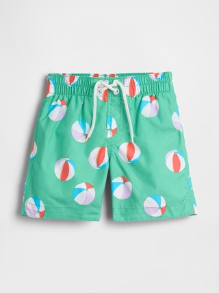 babyGap Print Swim Trunks | Gap Factory