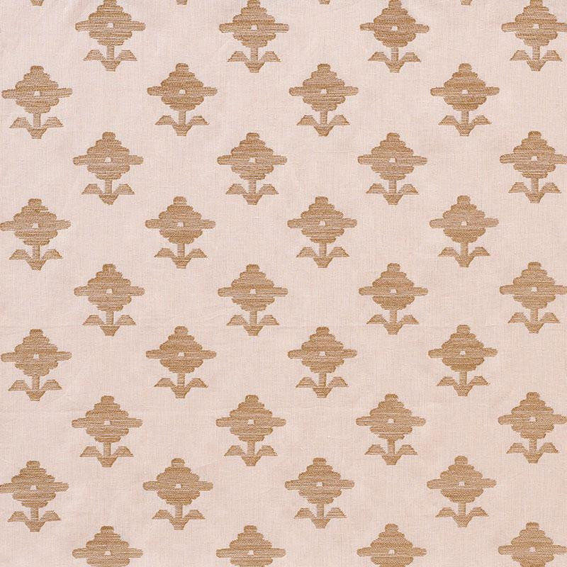 Schumacher Rubia Embroidery Blush Fabric | DecoratorsBest