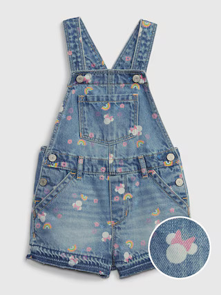babyGap | Disney Minnie Mouse Denim Shortalls with Washwell | Gap (US)