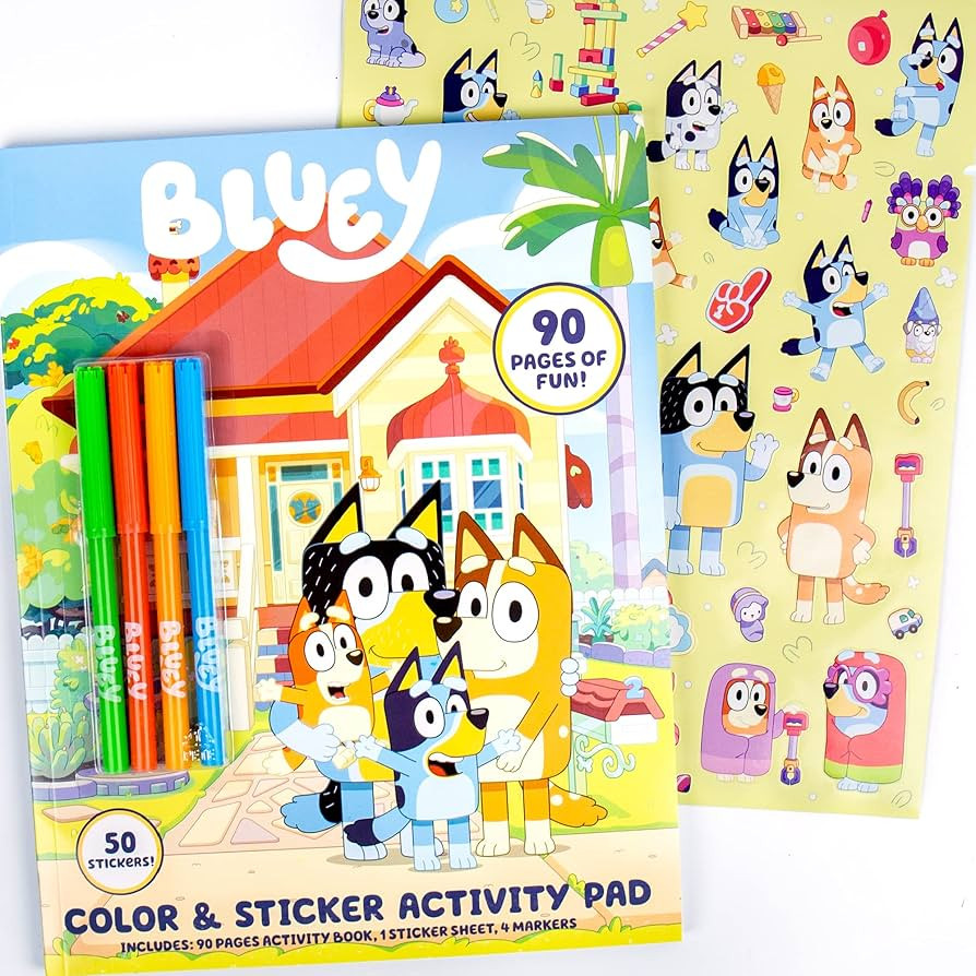 Bluey Coloring & Activity Book Coloring Book Activity for Kids Ages 3 & Up – Includes Stickers ... | Amazon (US)