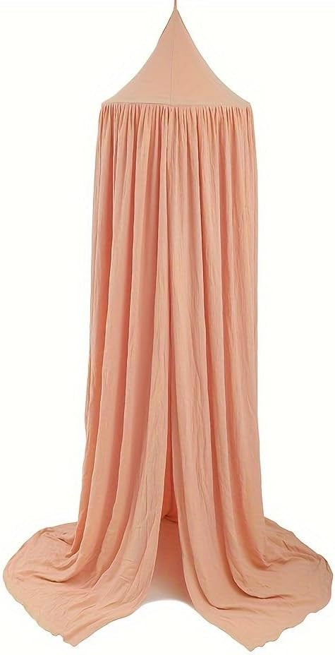 Cotton Kids Bed Canopy, Nursery Room Baby Crib Hanging Curtain Mosquito Net Hideaway Bedding Chil... | Amazon (US)