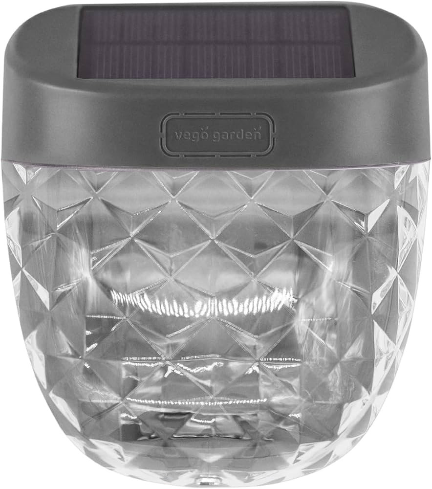 Vego garden Solar Garden Lights to Flat Beds Waterproof Modern Gray 2 Pack | Amazon (US)