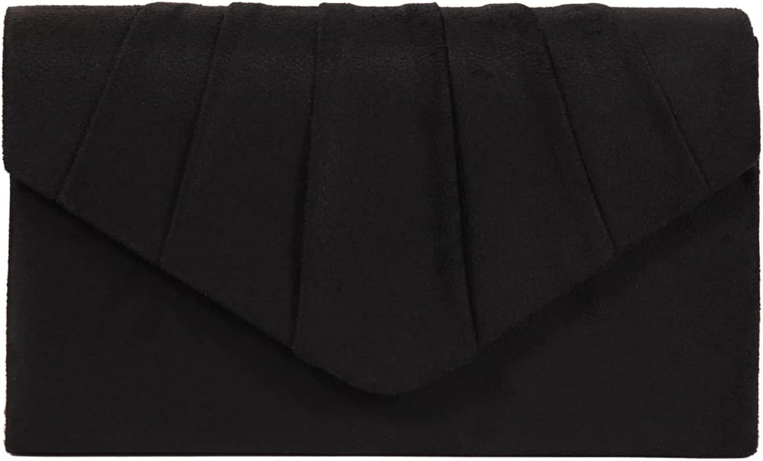 BBjinronjy Clutch Purse Evening Bag for Women Evening Wedding Party Velvet Suede Pleated Handbag | Amazon (US)