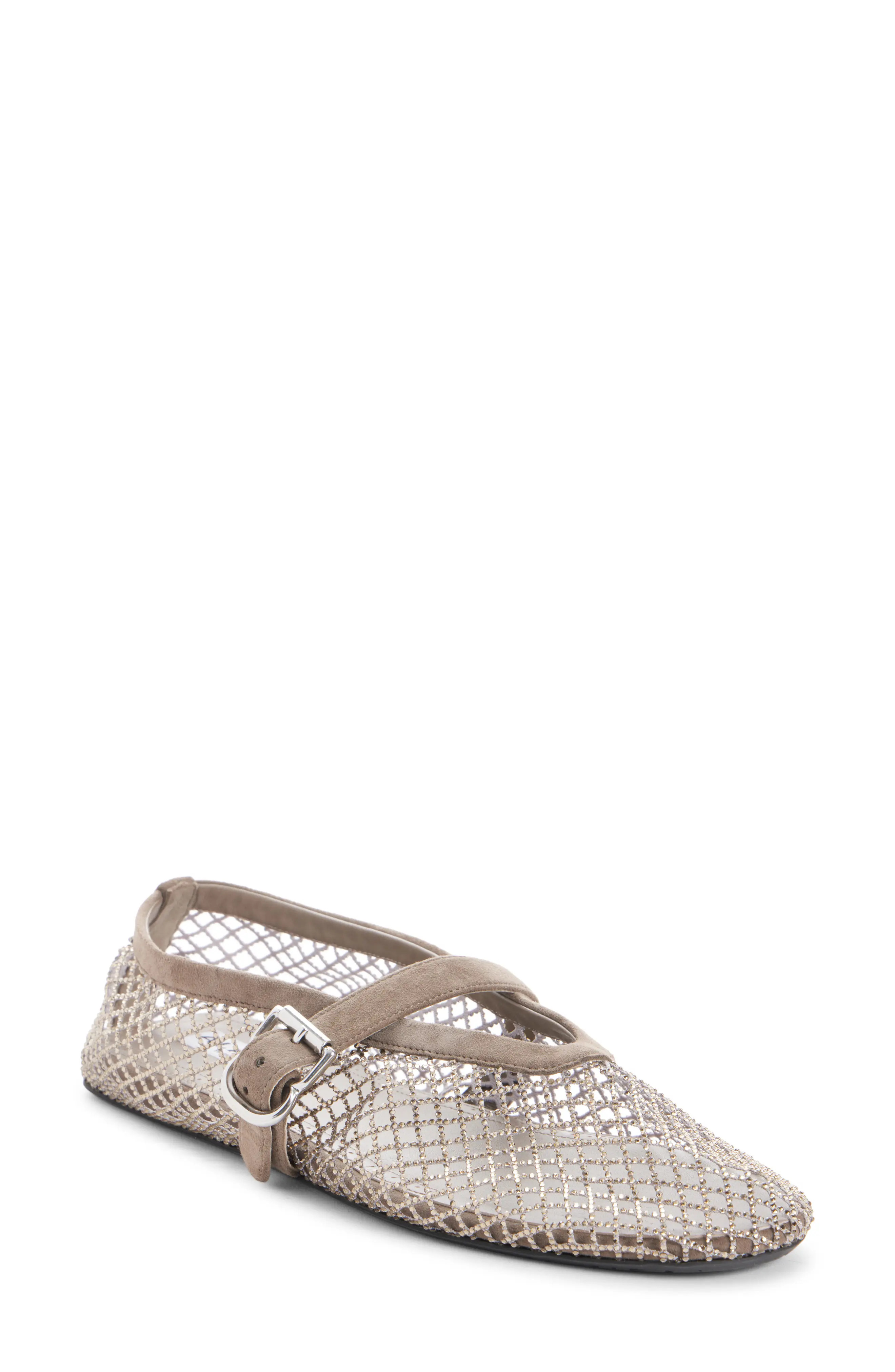 Ala\u00efa Fishnet Mary Jane Flat (Women) | Nordstrom | Nordstrom