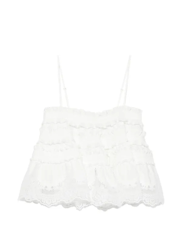 Alchemy Oberteil aus geraffter Spitze | Farfetch Global
