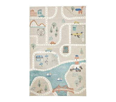 3-D Activity Town Play Rug | Pottery Barn Kids