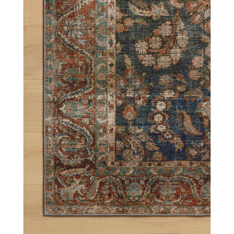 Chris Loves Julia x Loloi Jules Ocean / Spice Area Rug | Wayfair North America