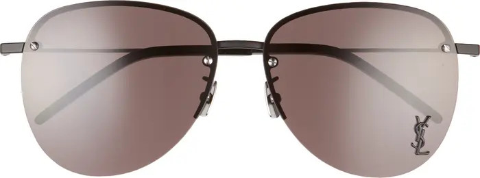 Saint Laurent 61mm Aviator Sunglasses | Nordstrom | Nordstrom