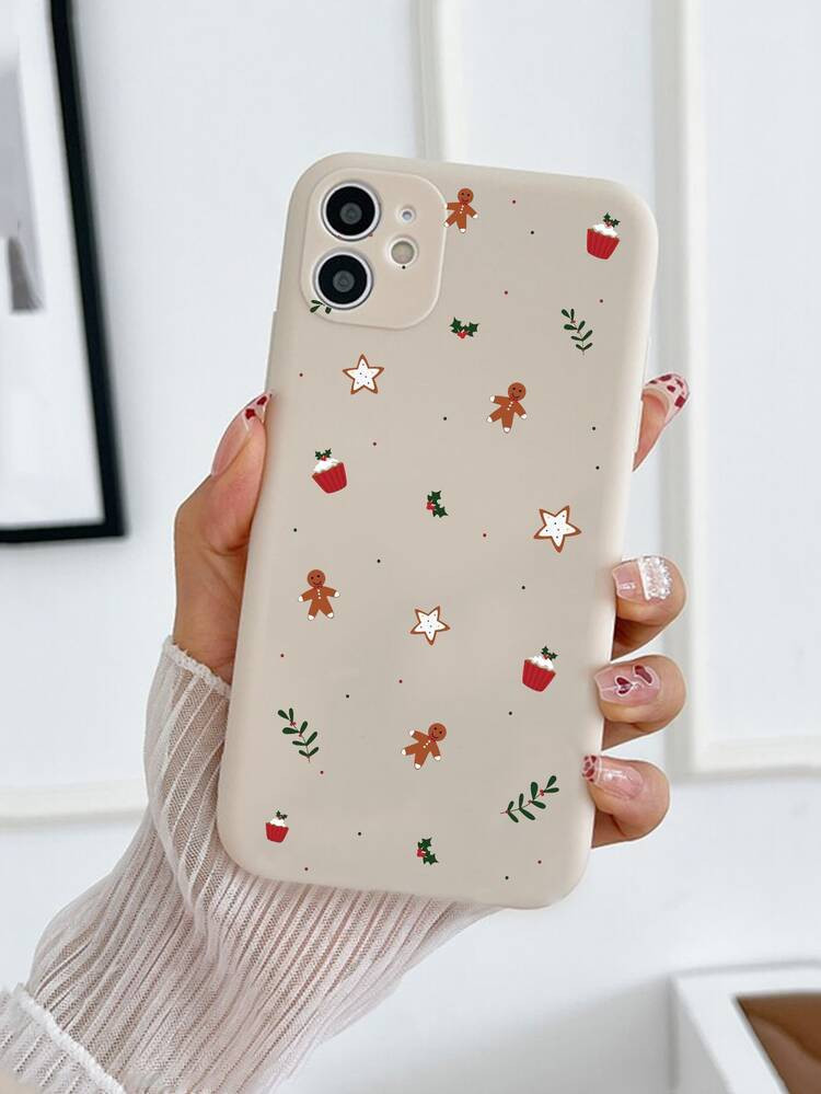 Christmas Cartoon Graphic Phone Case | SHEIN