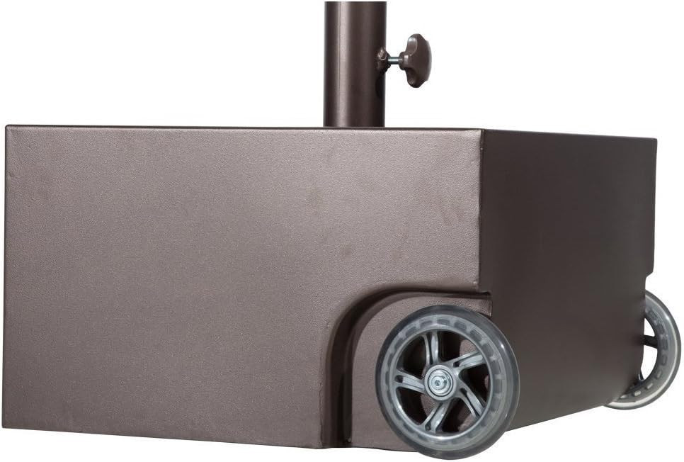 Abba Patio Umbrella Base Steel Patio Umbrella Stand with Two Wheels, Steel Planter, 17.7L x 17.7W... | Amazon (US)