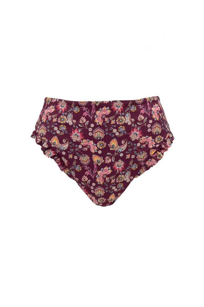 High Waist Ruffle Bottom in Stephanie Floral | Ivy City Co