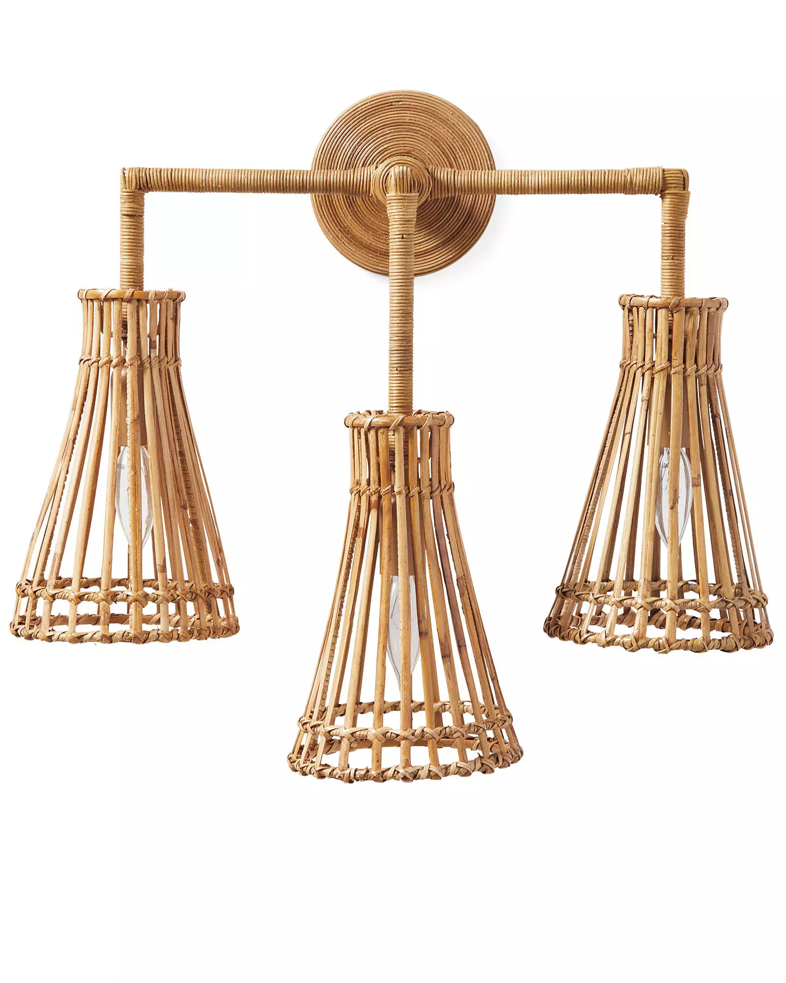 Cascais Rattan Sconce | Serena and Lily