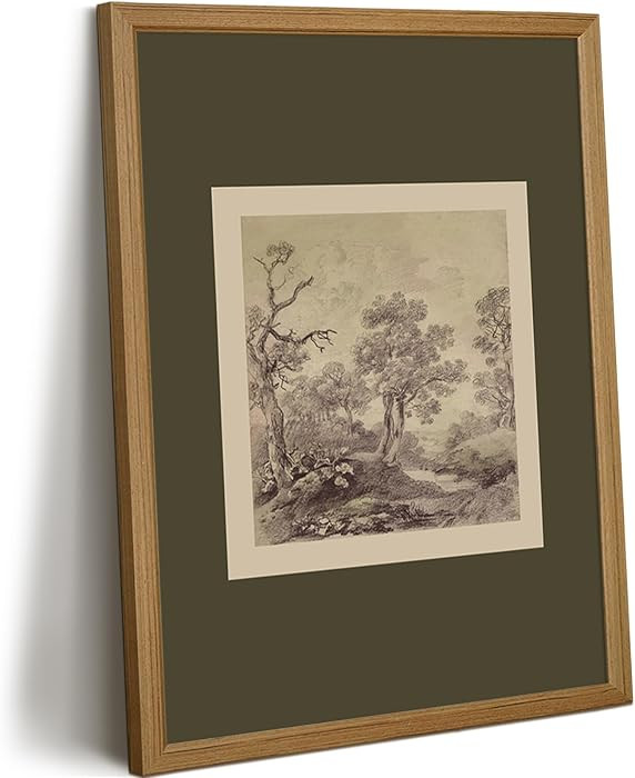 Vintage Landscape Wall Art Green Tree Canvas Wall Decor Botanical Prints Moody Forest Pictures Na... | Amazon (US)