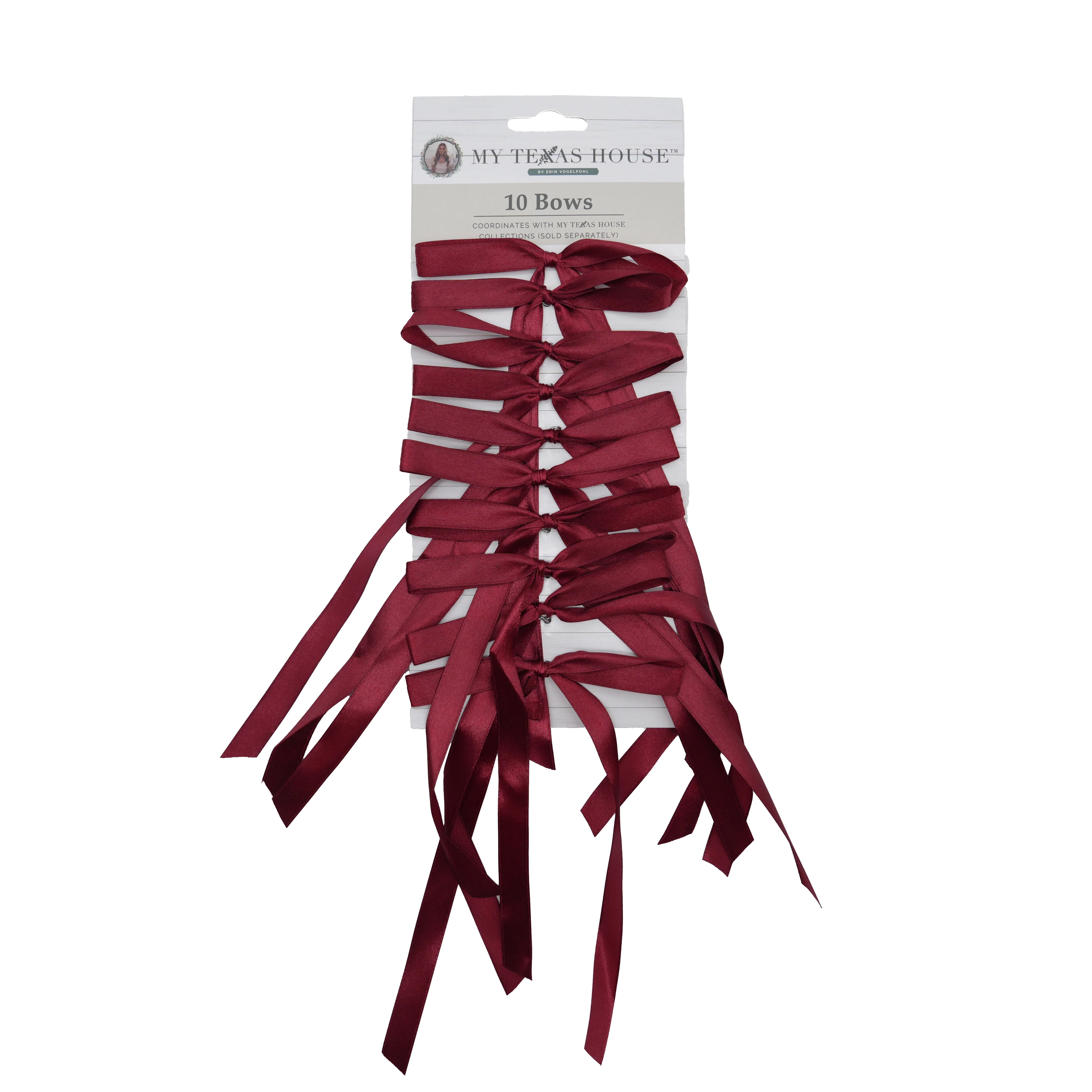 Red Decorative Christmas Bows, 10 Count, by My Texas House | Walmart (US)