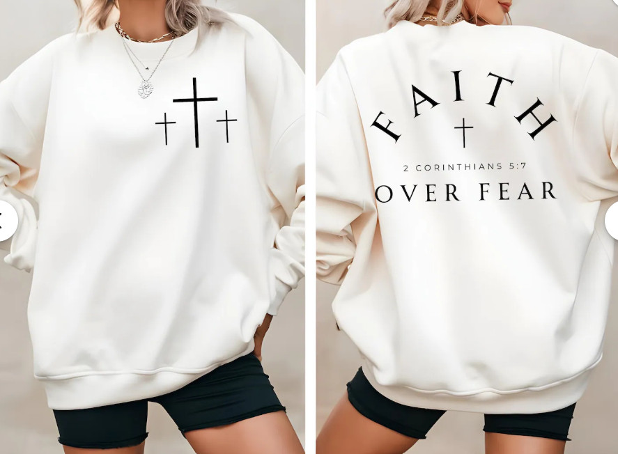 65% off!

Faith over Fear Sweatshirt, Inspirational Quotes Shirt, Minimal Christian Cross Shirt, Bible Verse Shirt, Religious Sweater,Faith Sweatshirt womens outift ideas faith based sweatshirt for women faith over fear 2 corinthians Jesus cross etsy shop  

 #LTKSaleAlert