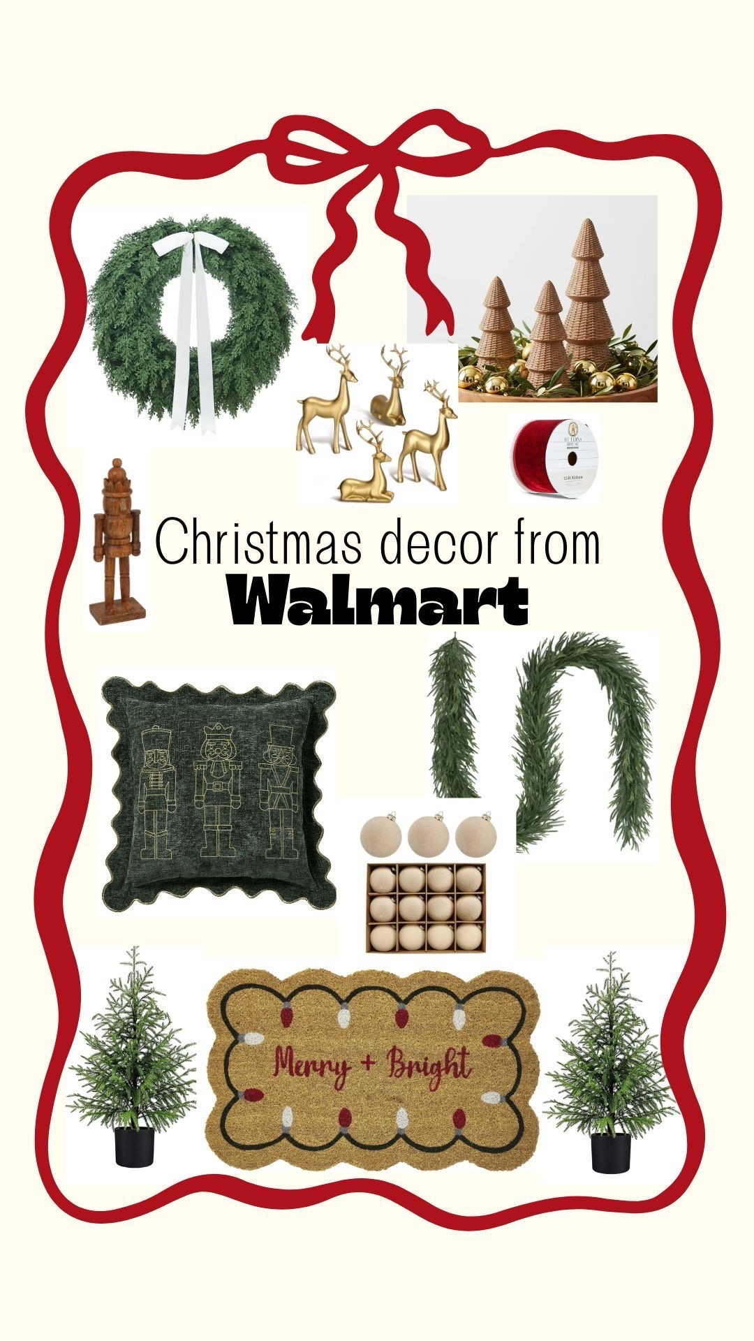 Christmas decor from Walmart 🎄

#LTKHoliday #LTKHome #LTKFindsUnder50