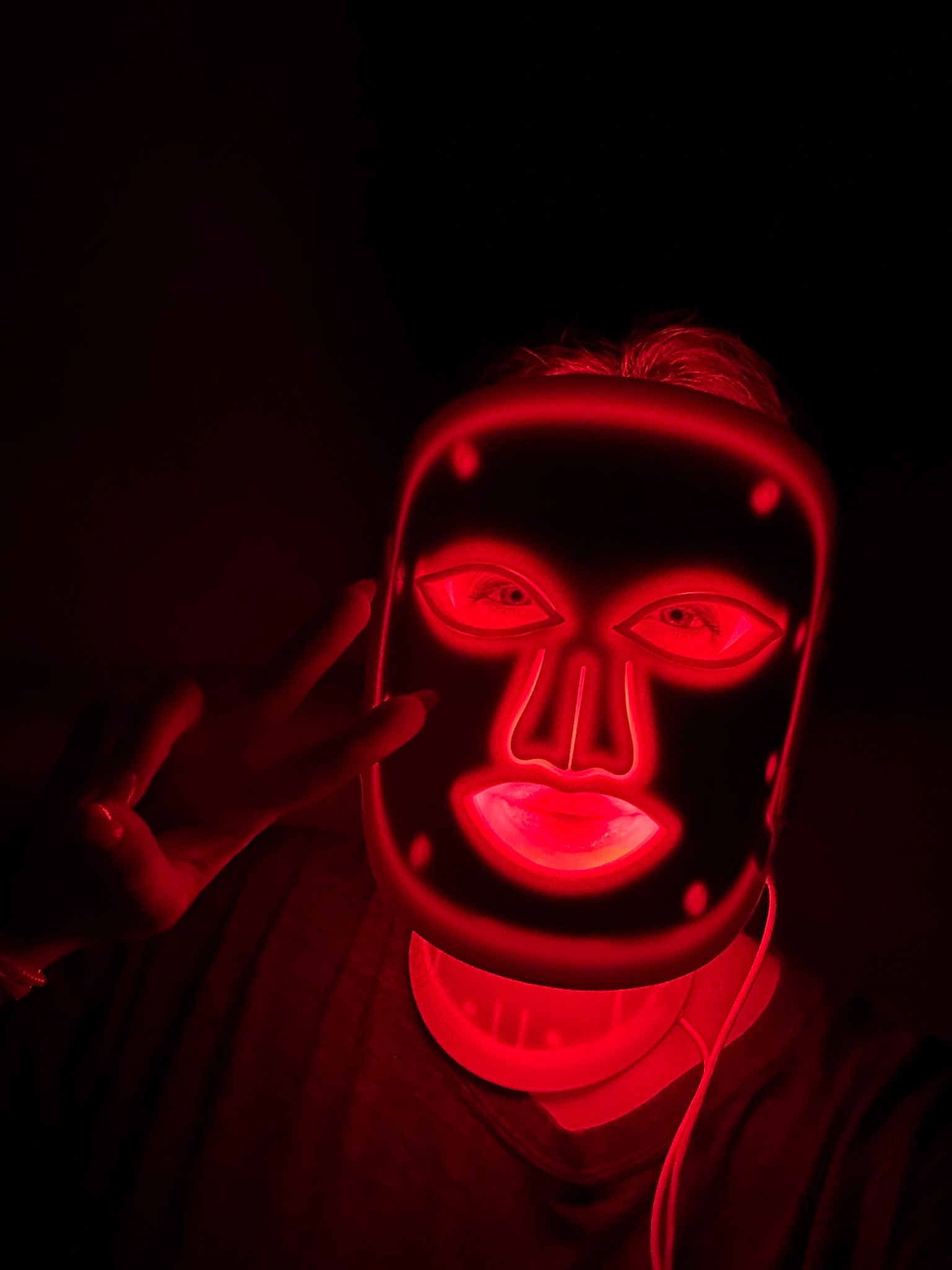 Red light therapy mask for the face and neck 👏🏼 with 7 color options. 
My favorite thing to do while winding down at night.

Amazon finds • face mask • skin therapy • wellness 

#LTKBeauty