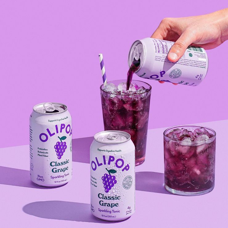 OLIPOP Classic Grape Sparkling Tonic - 12 fl oz | Target