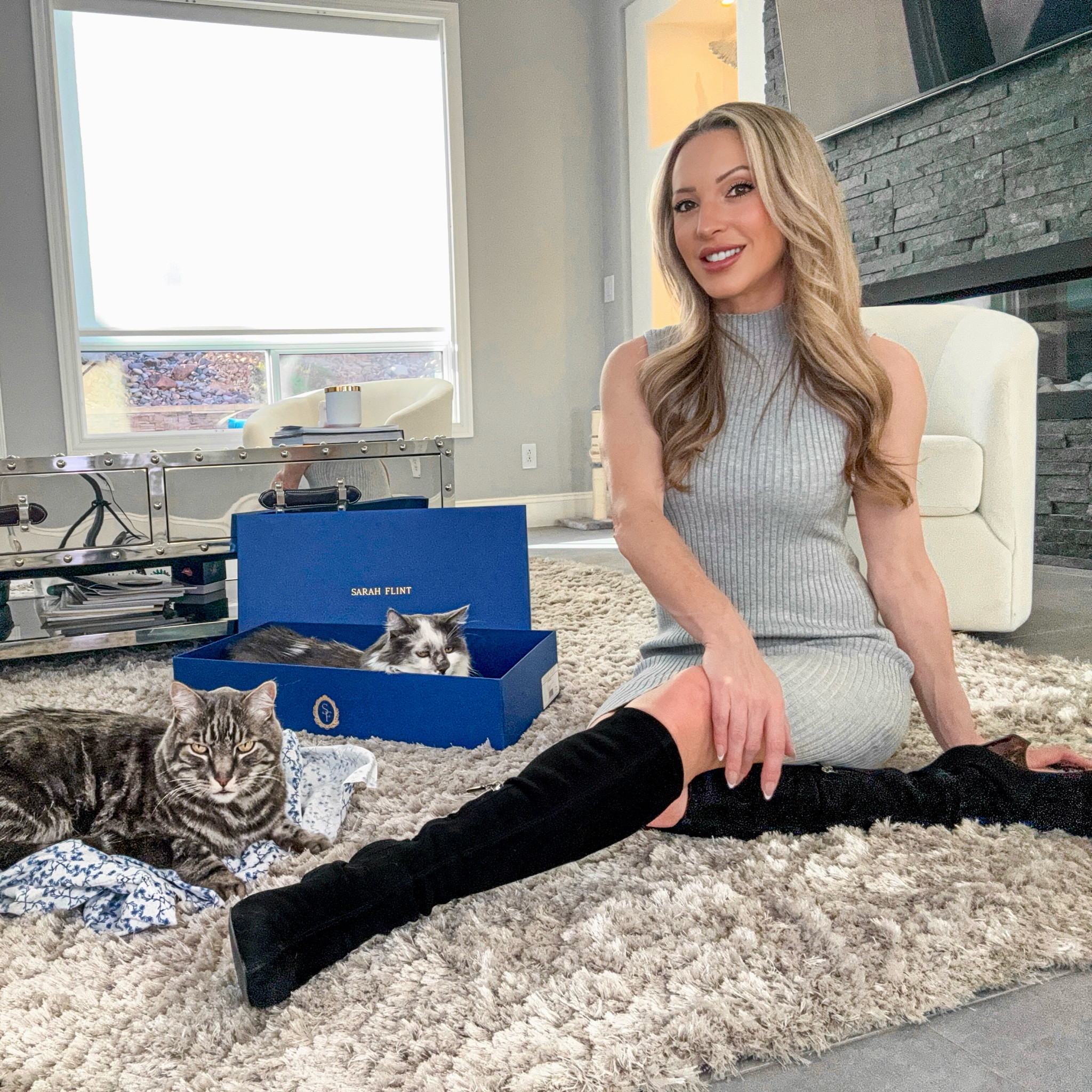 What do you think of my new black suede knee high boots? They have a statement making tortoiseshell print leather 50mm/2” heel so more comfortable and practical than a stiletto but still stylish and dressy. They’re super comfortable (I sized down half a size and sprayed them with a lot of spray suede protector). 

#LTKShoeCrush #LTKSeasonal #LTKStyleTip