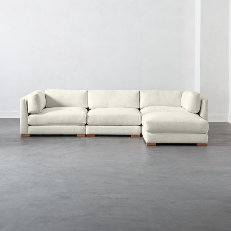 Piazza 4-Piece Modular Sectional Sofa + Reviews | CB2 | CB2
