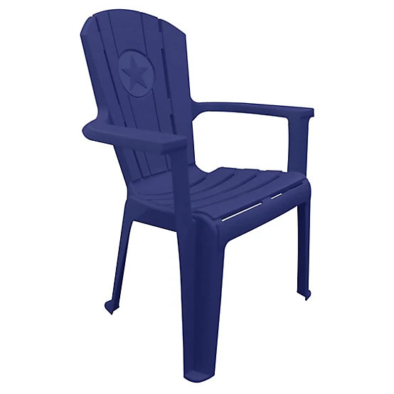 Leigh Country  Big Country Kid's Adirondack Chair with Star, Navy Blue | Tractor Supply