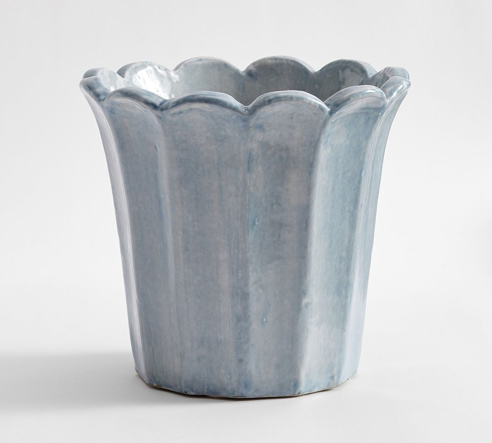Fluted Tulip Cachepot | Pottery Barn (US)