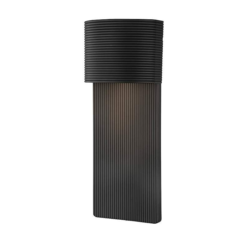 Tempe 17" High Soft Black Outdoor Wall Light - #019N2 | Lamps Plus | Lamps Plus