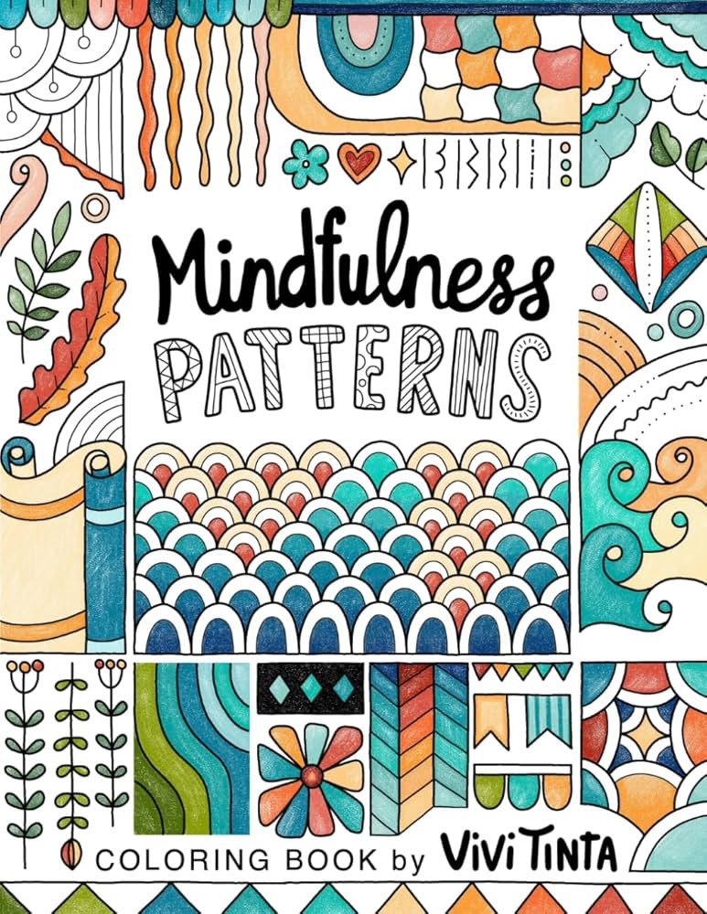 Mindfulness Patterns: Coloring Book with Creative Pattern Designs for Stress Relief and Relaxatio... | Amazon (US)