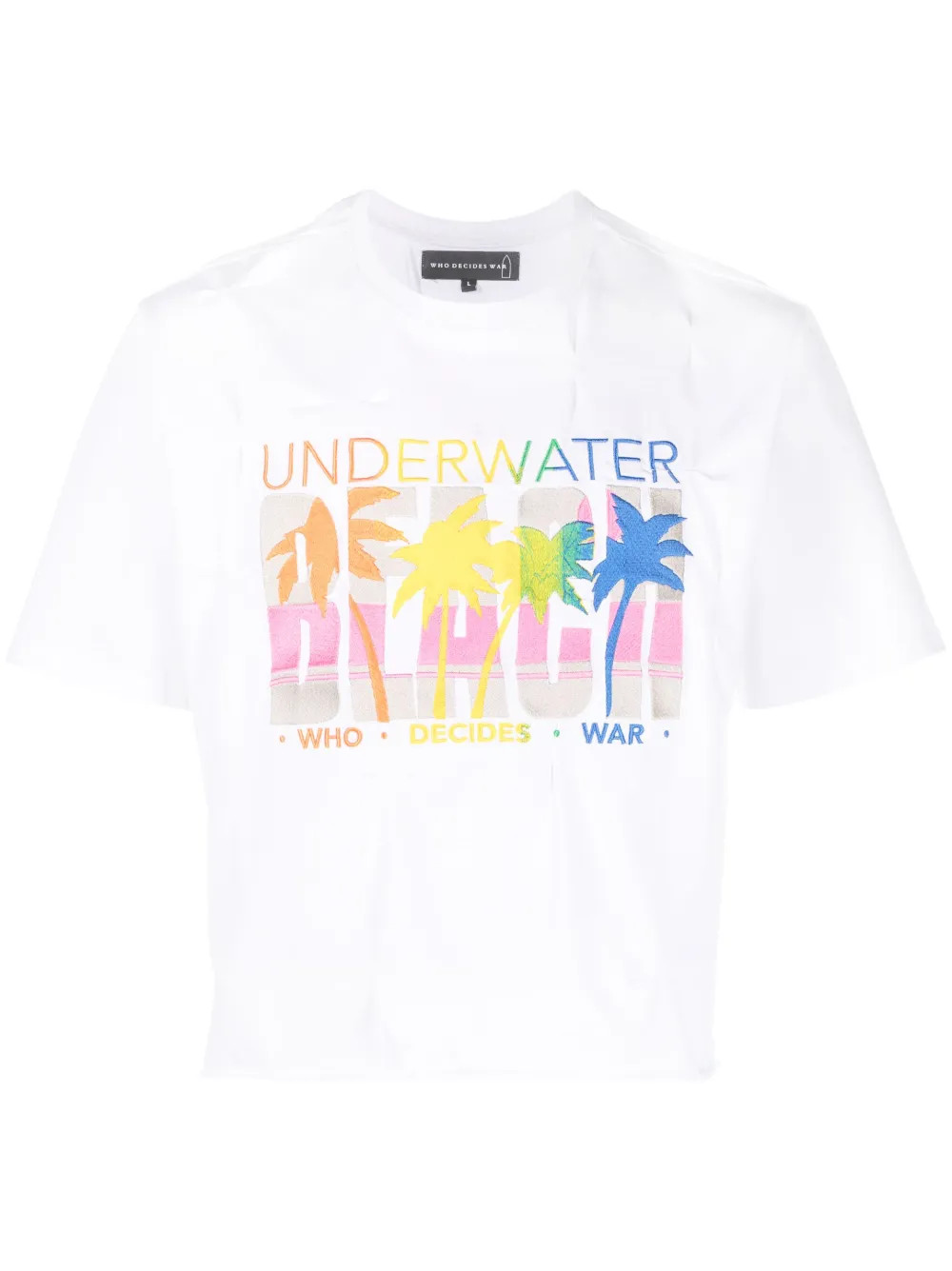 logo-embroidered cotton T-shirt | Farfetch Global