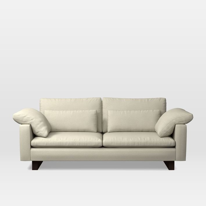 Harmony 82" Sofa, Performance Basketweave, Natural | West Elm (US)