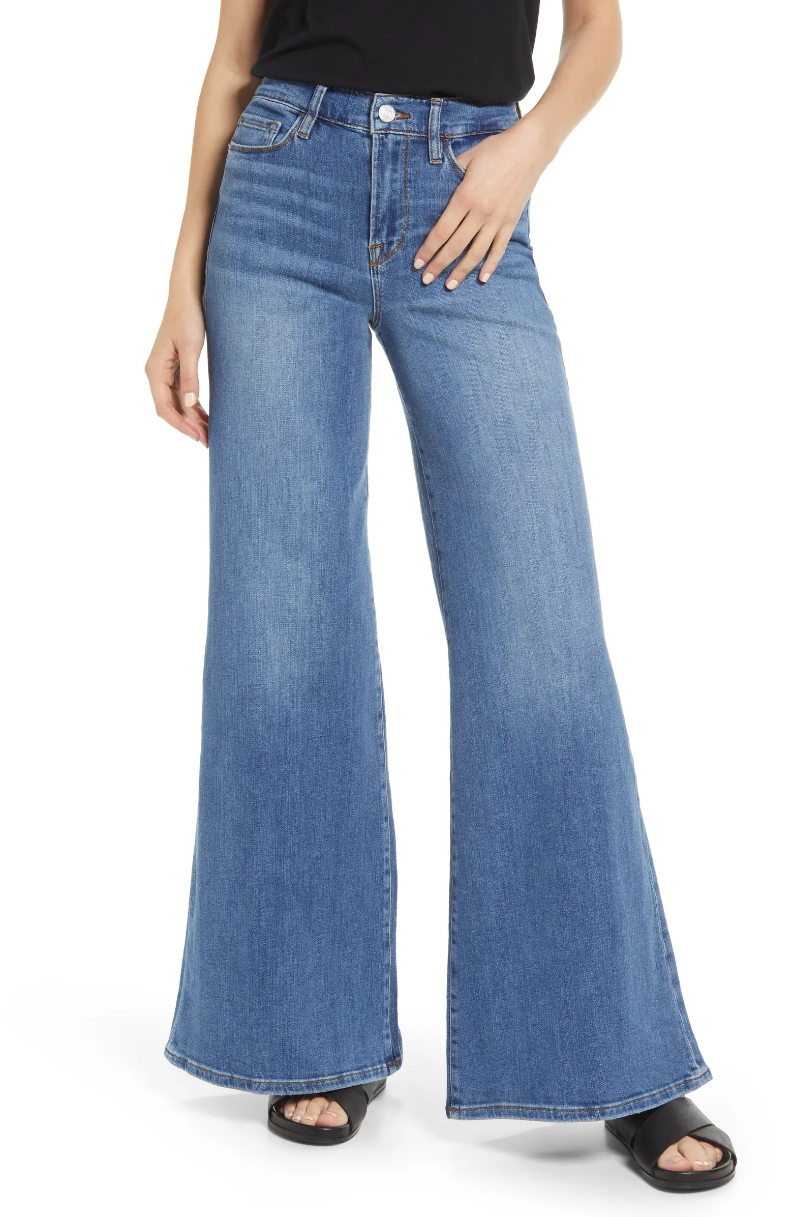 Le Palazzo High Waist Wide Leg Jeans | Nordstrom