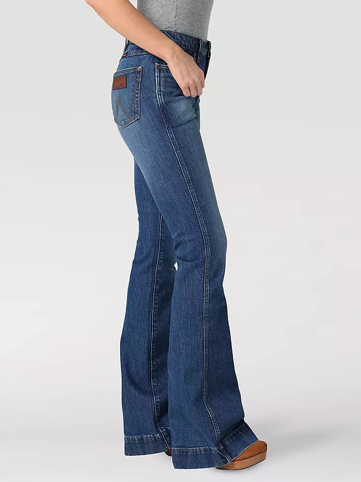 The Wrangler Retro® Premium Jean: Women's High Rise Trouser in Elizabeth | Wrangler