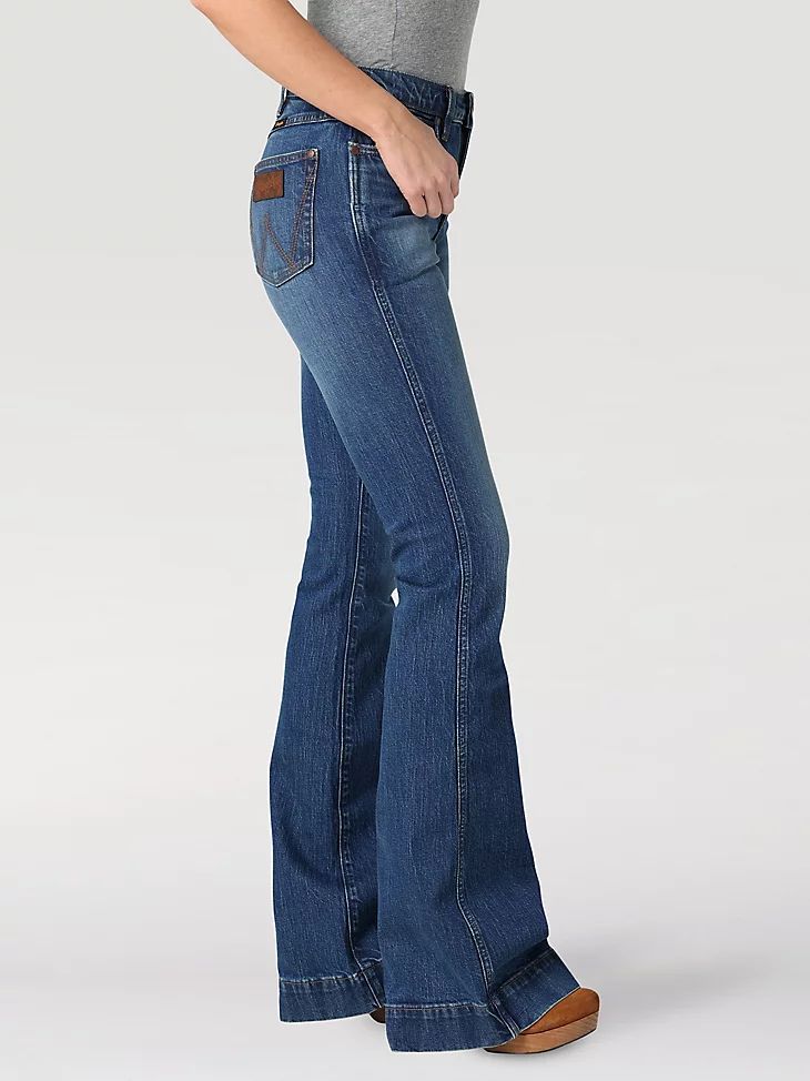 The Wrangler Retro® Premium Jean: Women's High Rise Trouser in Elizabeth | Wrangler