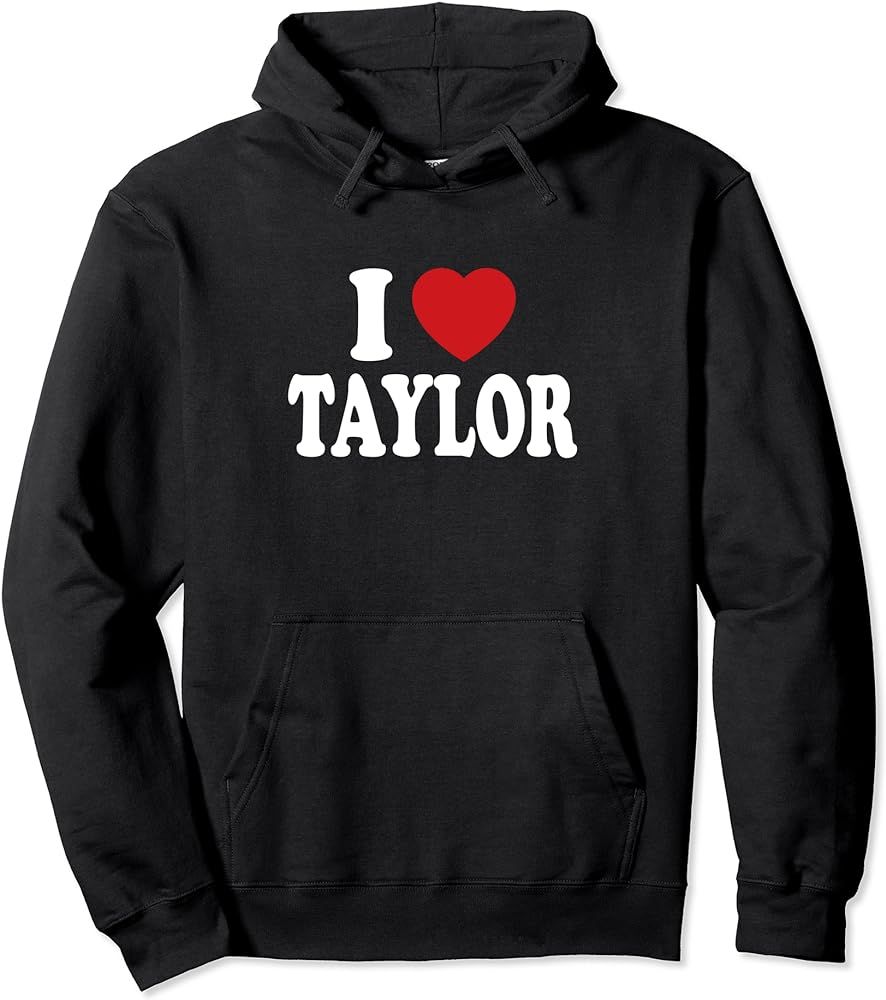 I HEART LOVE TAYLOR Pullover Hoodie | Amazon (US)