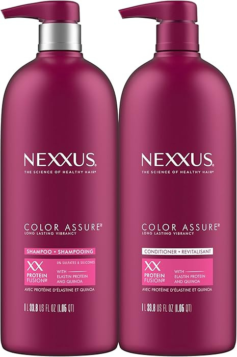 Nexxus Color Assure Shampoo and Conditioner for Color Treated Hair Color Assure Enhance Color Vib... | Amazon (US)