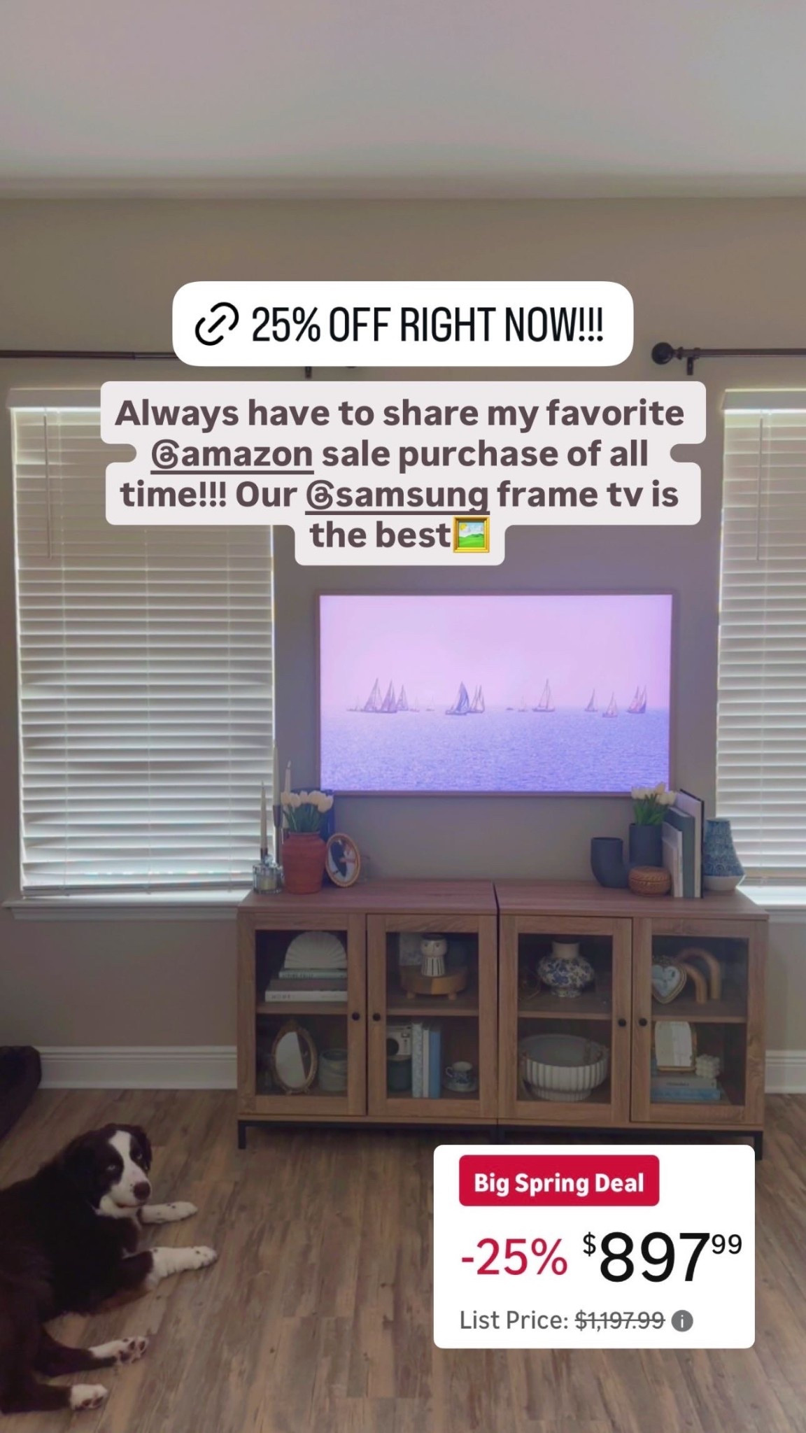 Samsung frame tv is my all time fav Amazon sale purchase ✨ AMAZON BIG SPRING SALE!!! Amazon finds, Amazon deals, Amazon prime day, home finds, frame tv, home must haves, Amazon tech deals, Amazon furniture, Amazon home decor 



#LTKSaleAlert #LTKdayinmylife #LTKHome
