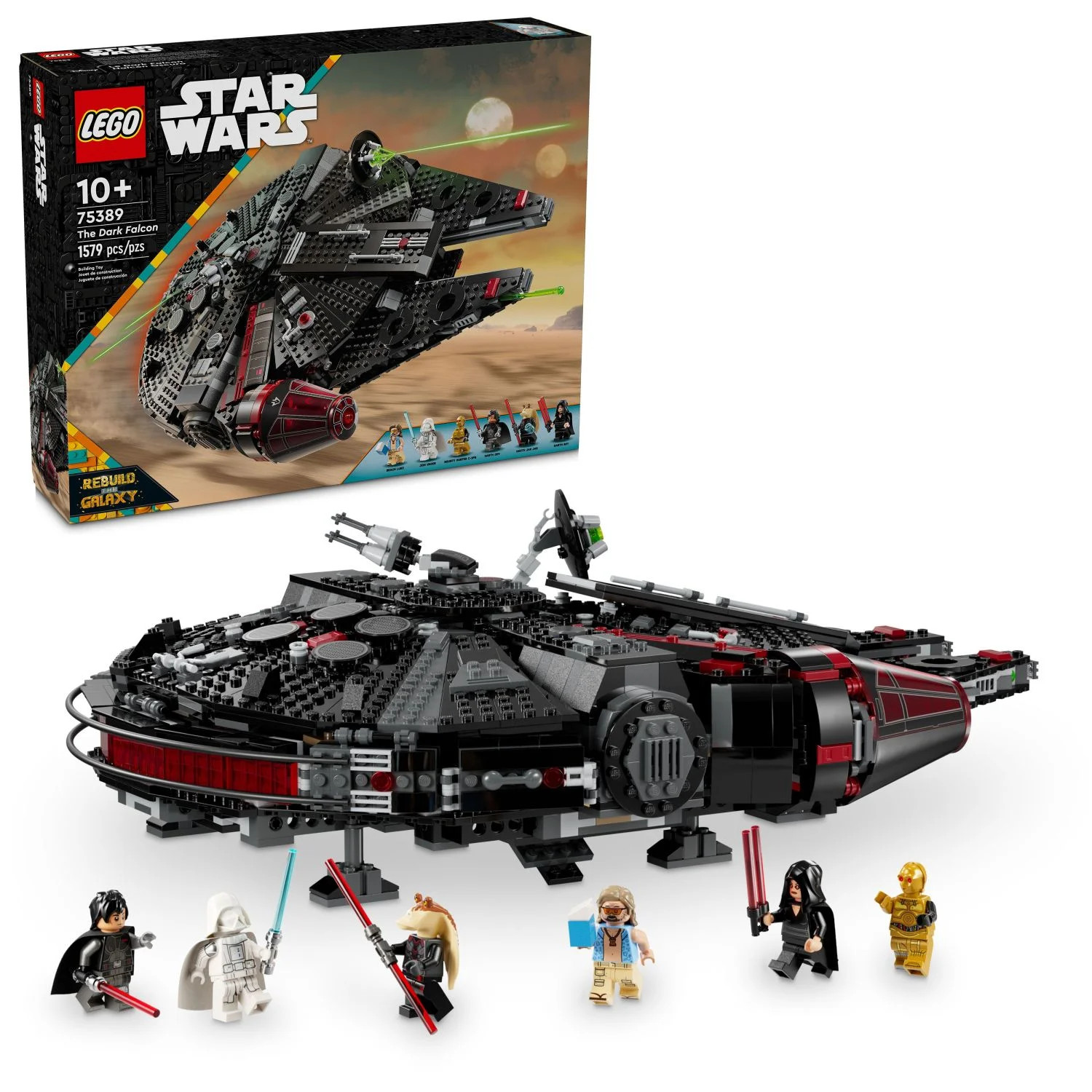 LEGO Star Wars The Dark Falcon Building Set, Star Wars Toy with 8 Minifigures, Birthday Gift for ... | Walmart (US)