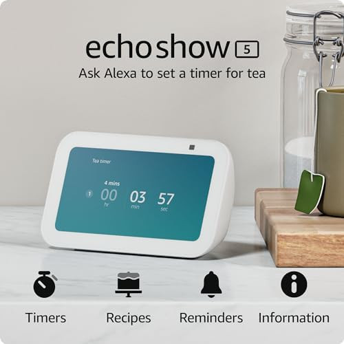 Echo Show 5 (3rd Gen, 2023 release) | 5.5” HD Alexa smart display with 2x the bass and clearer ... | Amazon (US)