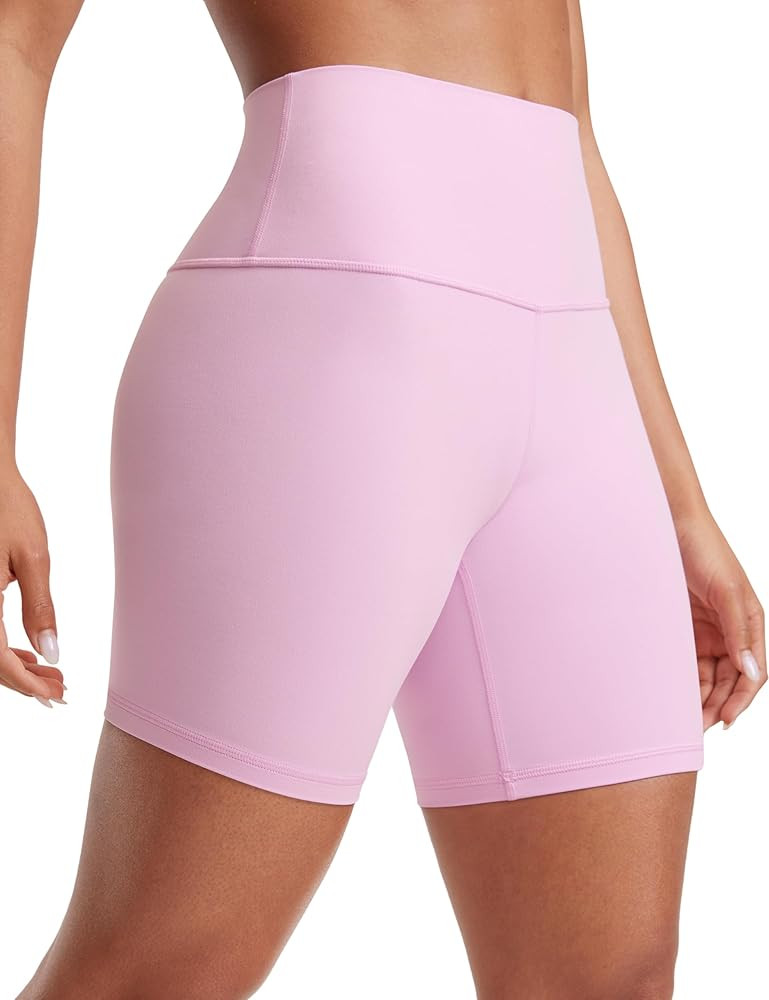 CRZ YOGA Womens ButterLuxe Biker Shorts 6 Inches - High Waisted Workout Running Volleyball Spande... | Amazon (US)