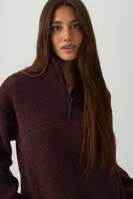 MADESOFT™ Sherpa 1/4 Zip Jacket | Ardene Canada