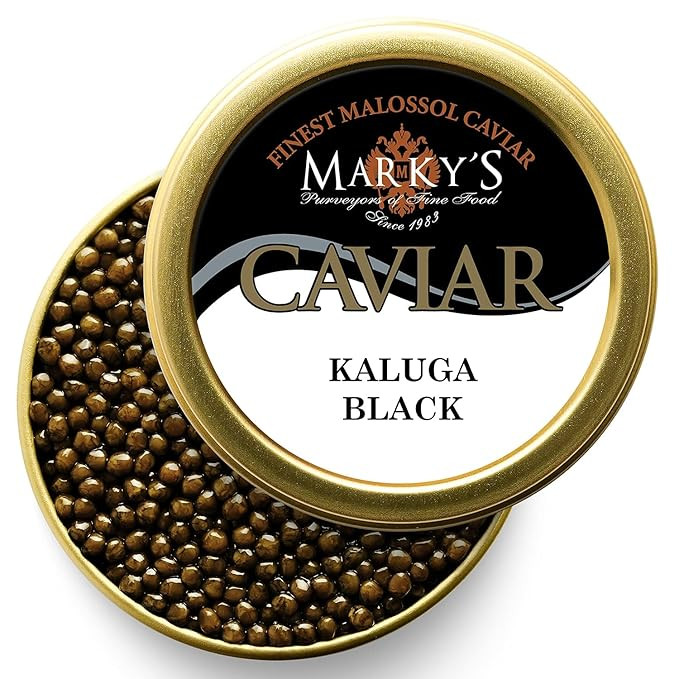MARKY'S Premium Kaluga Fusion Black Sturgeon Caviar – 3.5 oz / 100 g – Malossol Kaluga Fusion... | Amazon (US)