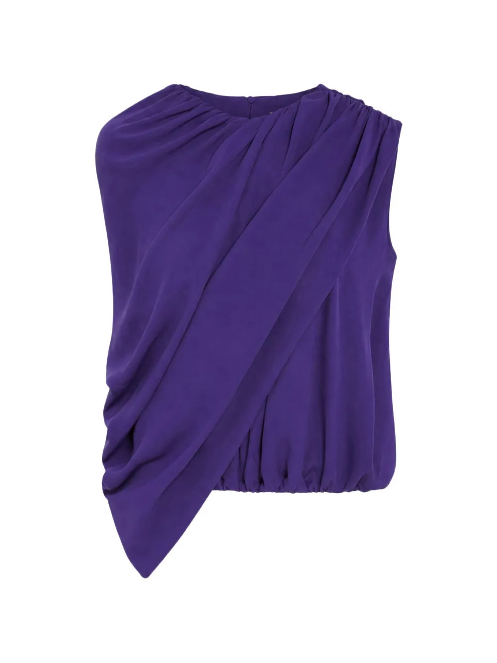 asymmetric draped cape top | Farfetch Global
