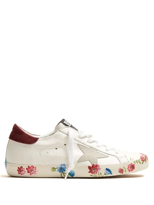 Super Star low-top floral-print leather trainers | Golden Goose Deluxe Brand | Matches (US)
