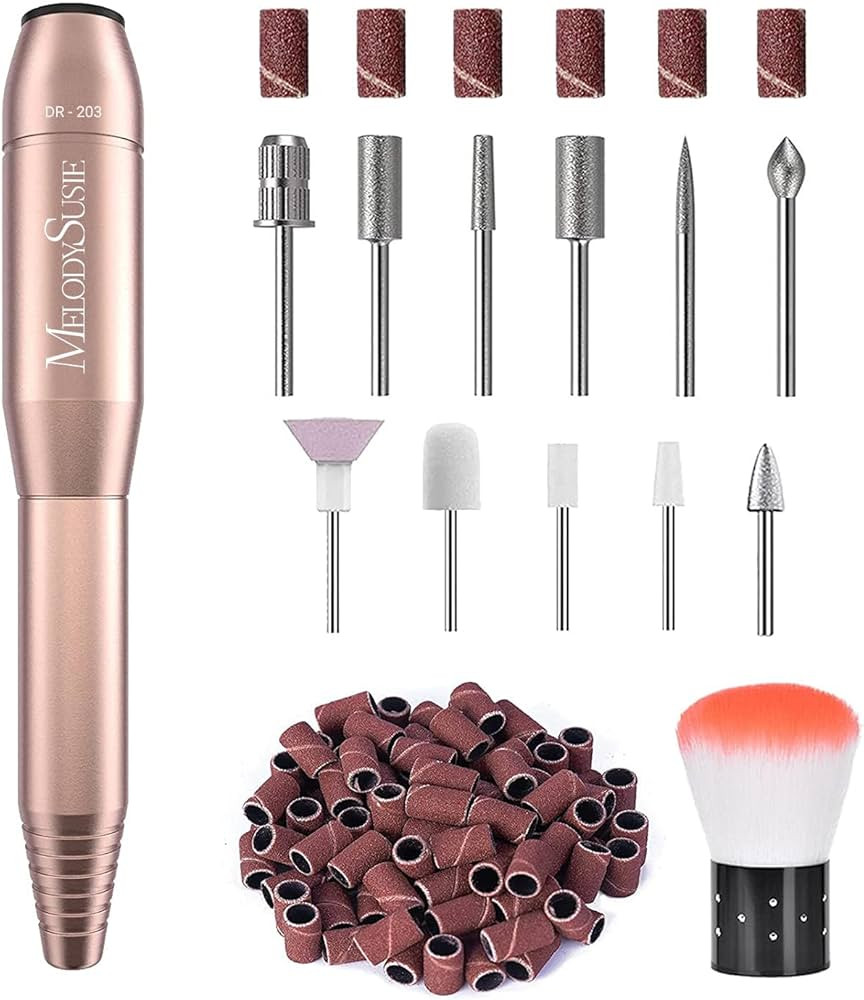 MelodySusie Electric Nail Drill Machine,PC120I Portable Electric Nail File Efile Set for Acrylic ... | Amazon (US)